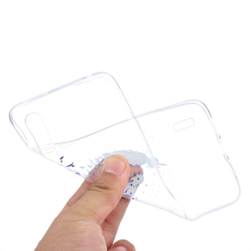 Hoesje voor Xiaomi Mi 9 Lite Transparante Veren
