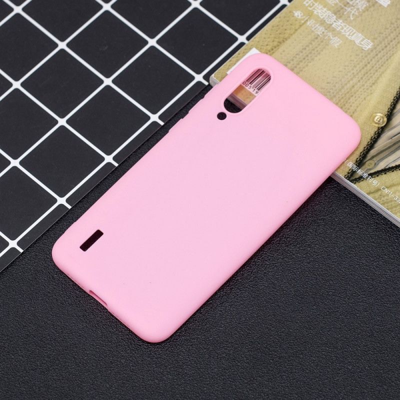 Hoesje voor Xiaomi Mi 9 Lite Wit Zwart Flexibele Siliconen Snoepkleuren