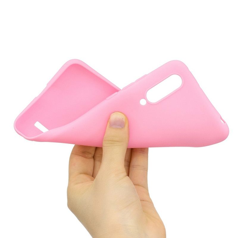 Hoesje voor Xiaomi Mi 9 Lite Wit Zwart Flexibele Siliconen Snoepkleuren