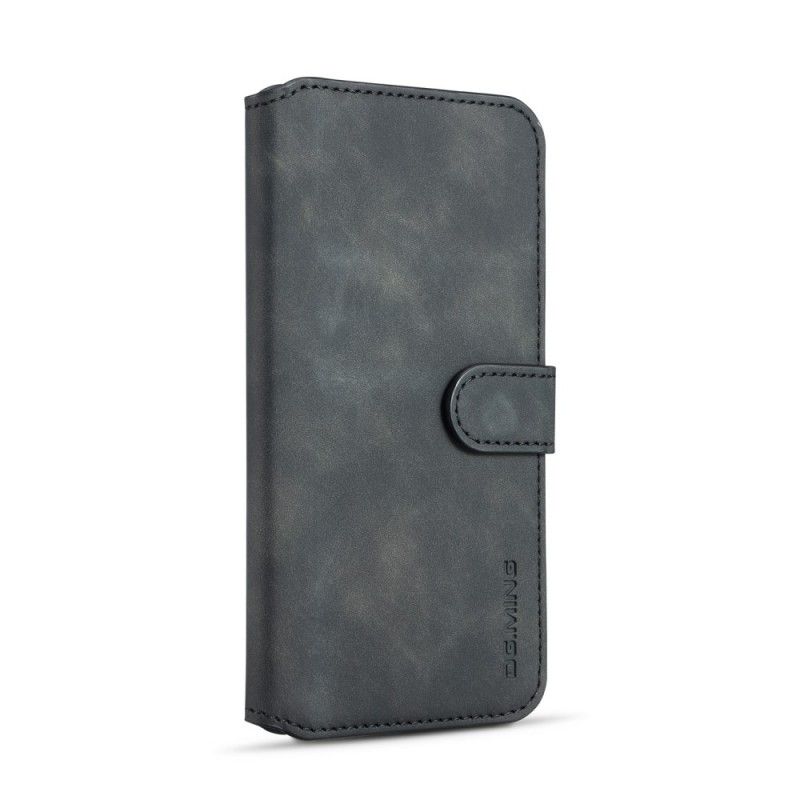 Cover Folio-hoesje Xiaomi Mi 9 Grijs Zwart Telefoonhoesje Retro Dg.Ming