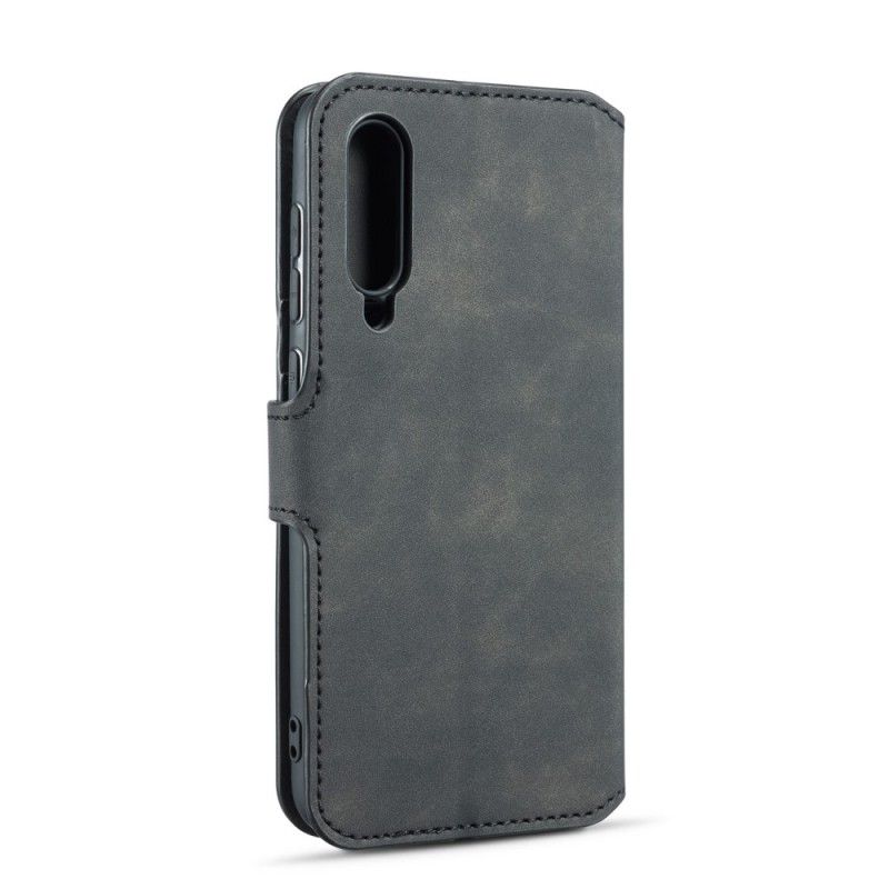 Cover Folio-hoesje Xiaomi Mi 9 Grijs Zwart Telefoonhoesje Retro Dg.Ming
