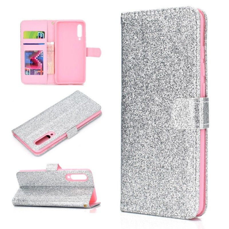 Cover Folio-hoesje Xiaomi Mi 9 Rose Goud Telefoonhoesje Pailletten