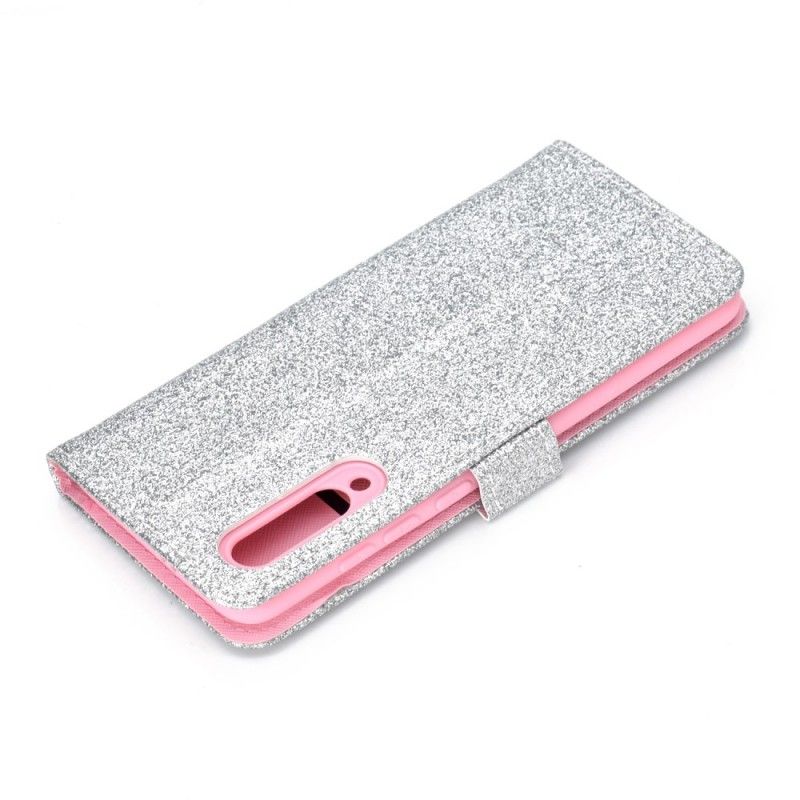 Cover Folio-hoesje Xiaomi Mi 9 Rose Goud Telefoonhoesje Pailletten