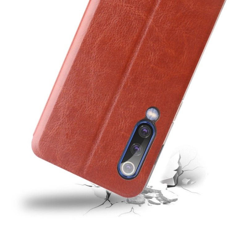 Folio-hoesje Xiaomi Mi 9 Magenta Zwart Vintage Mofi