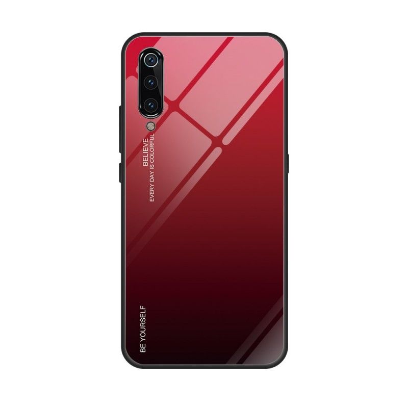 Hoesje voor Xiaomi Mi 9 Groen Rood Gegalvaniseerde Kleur