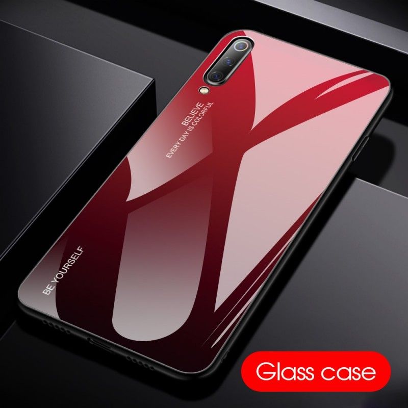 Hoesje voor Xiaomi Mi 9 Groen Rood Gegalvaniseerde Kleur