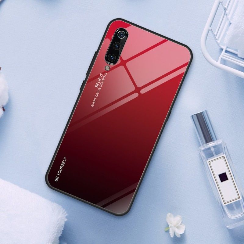 Hoesje voor Xiaomi Mi 9 Groen Rood Gegalvaniseerde Kleur