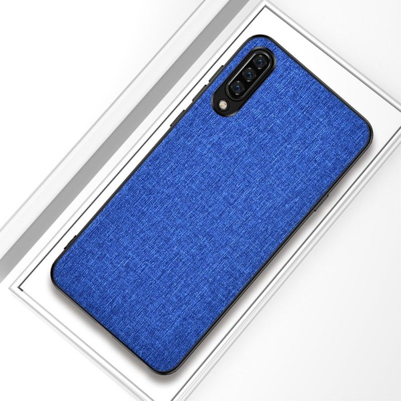 Hoesje Xiaomi Mi 9 Grijs Zwart Stof Textuur