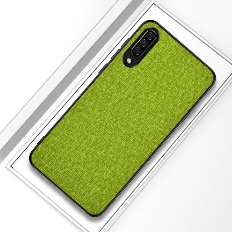 Hoesje Xiaomi Mi 9 Grijs Zwart Stof Textuur