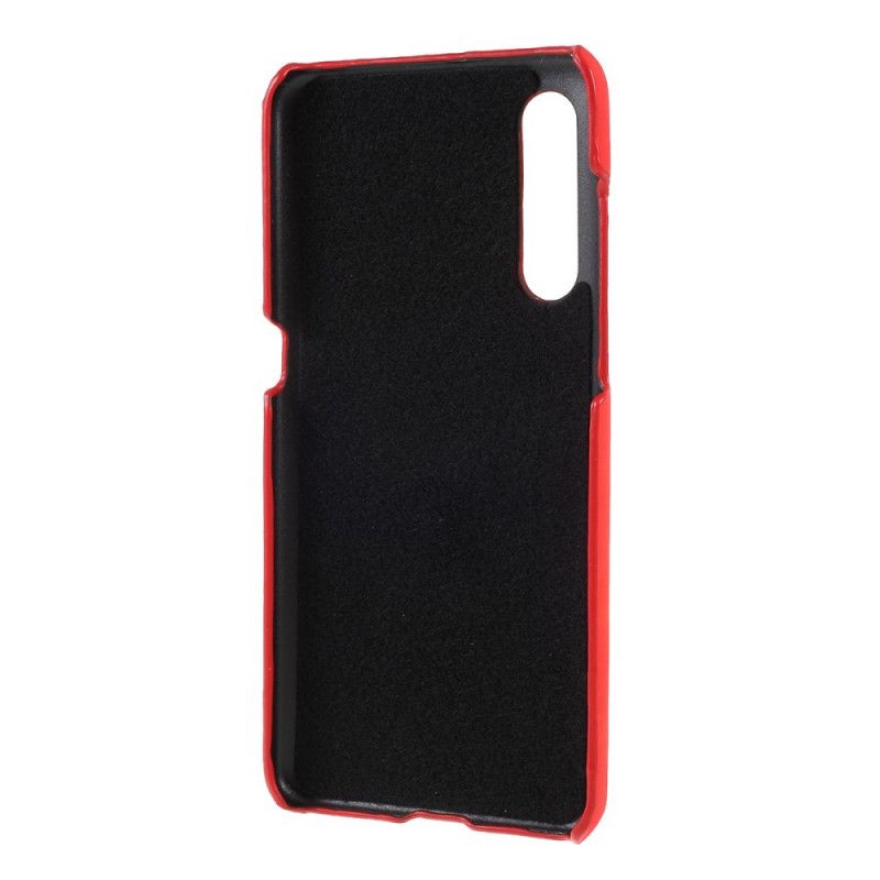 Hoesje Xiaomi Mi 9 Lichtblauw Rood Contactkleuren