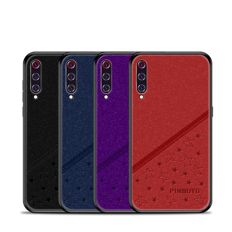 Hoesje Xiaomi Mi 9 Rood Zwart Gelukkige Ster-Serie Pinwuyo