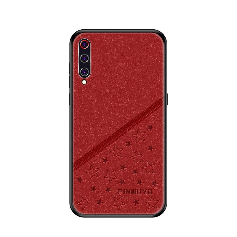 Hoesje Xiaomi Mi 9 Rood Zwart Gelukkige Ster-Serie Pinwuyo