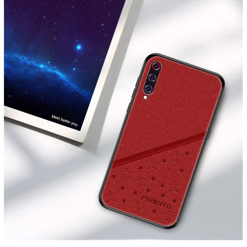 Hoesje Xiaomi Mi 9 Rood Zwart Gelukkige Ster-Serie Pinwuyo