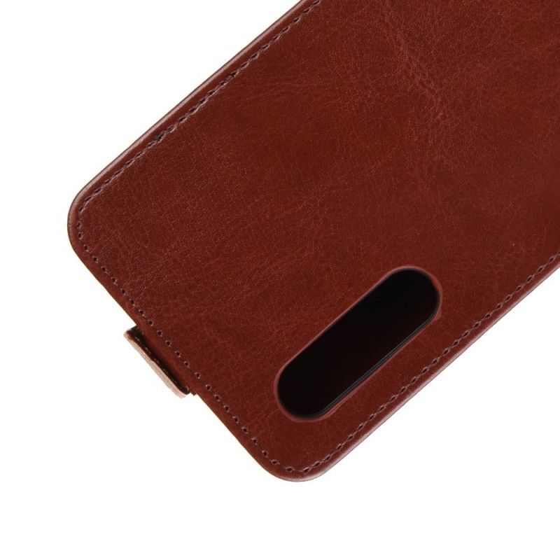 Leren Hoesje voor Xiaomi Mi 9 Rood Zwart Retro Vouwen