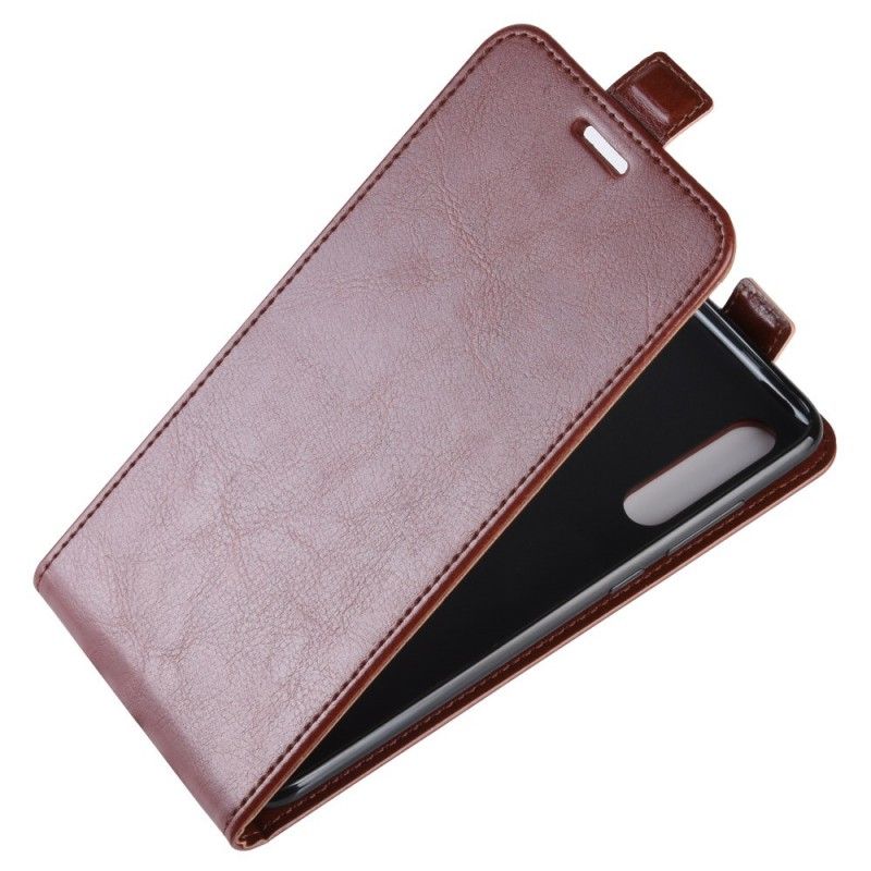 Leren Hoesje voor Xiaomi Mi 9 Rood Zwart Retro Vouwen
