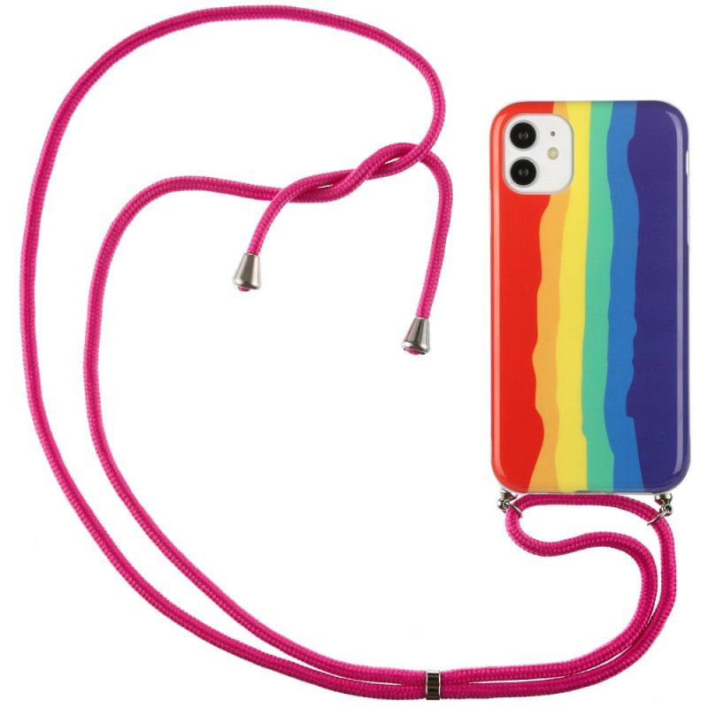 Iphone 11 Hoesje Met Regenboogkoord