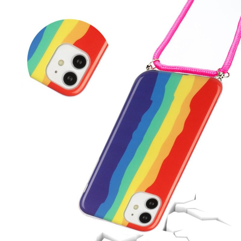Iphone 11 Hoesje Met Regenboogkoord