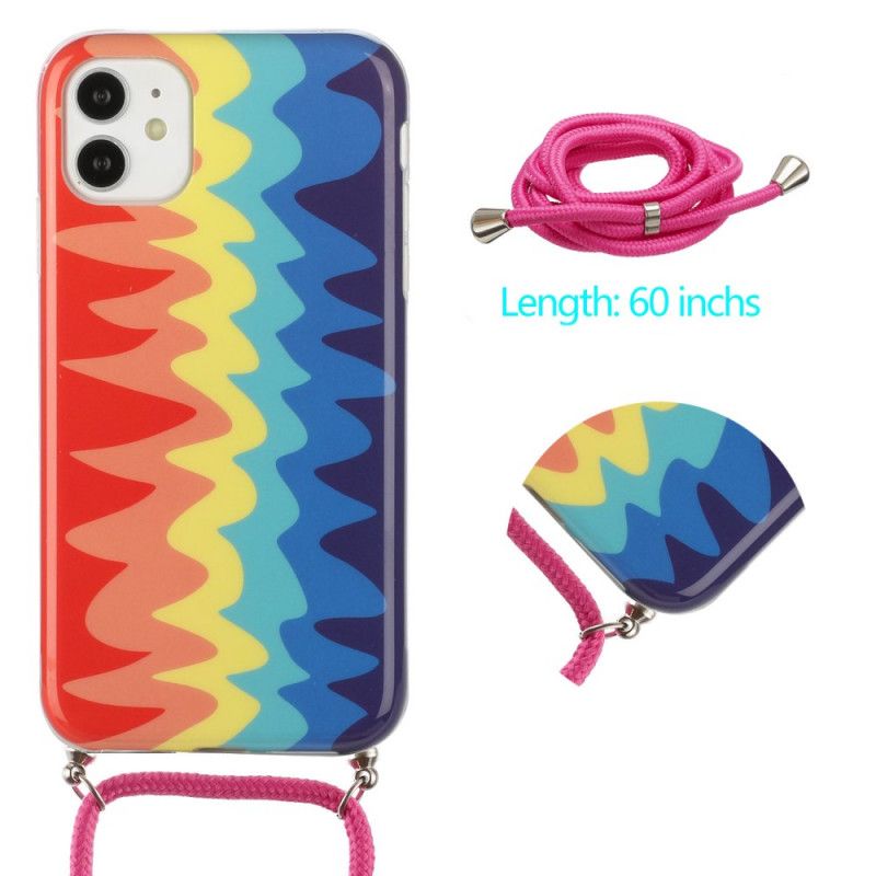 Iphone 11 Hoesje Met Regenboogkoord