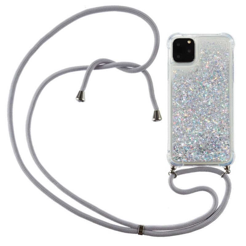 Iphone 11 Pro Hoesje Met Glitter En Koord