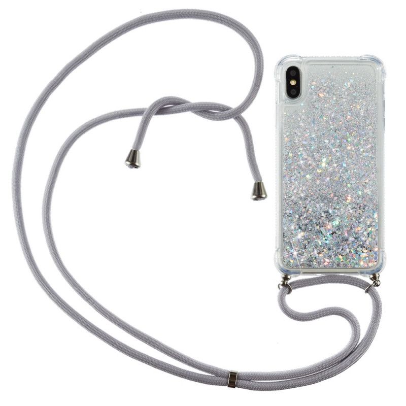 Iphone Xs Max Glitter- En Snoerbehuizing