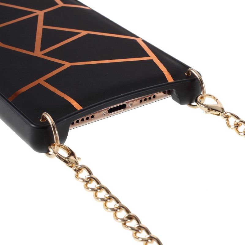Opvallende Iphone 11 Pro Max-Hoes Met Wederzijdse Ketting