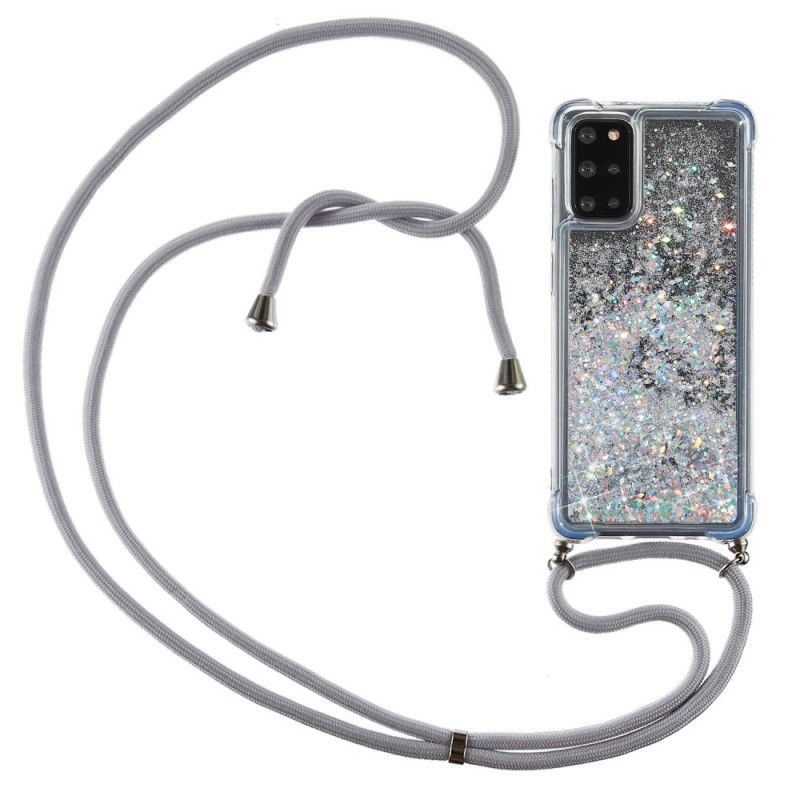 Samsung Galaxy S20 Plus / S20 Plus 5G Glitter Hoesje Met Koord