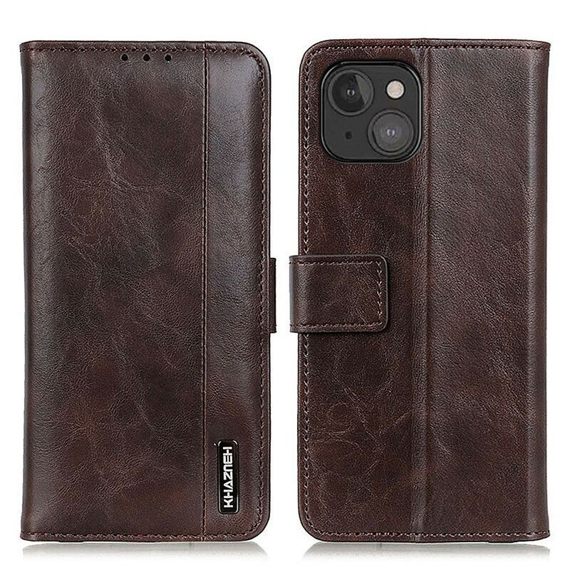 Bescherming Hoesje iPhone 13 Mini Khazneh Elegantie Leerstijl