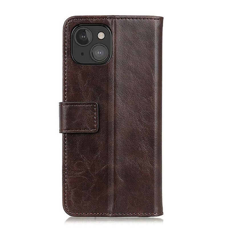 Bescherming Hoesje iPhone 13 Mini Khazneh Elegantie Leerstijl