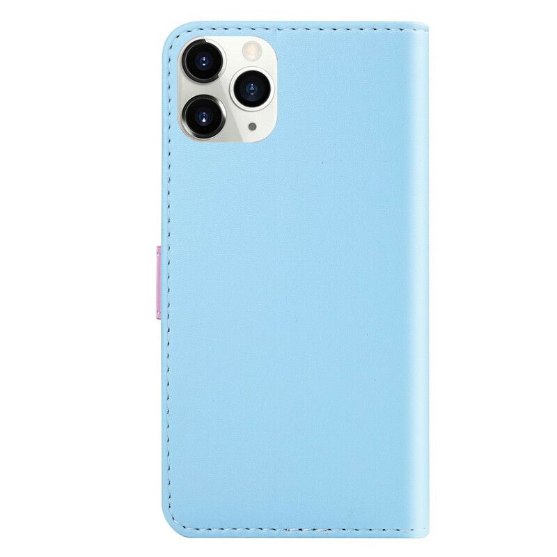 Folio-hoesje iPhone 13 Mini Driekleurig Leereffect