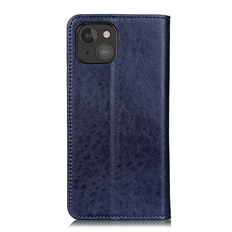 Folio-hoesje iPhone 13 Mini Gestructureerd Splitleer Bescherming Hoesje