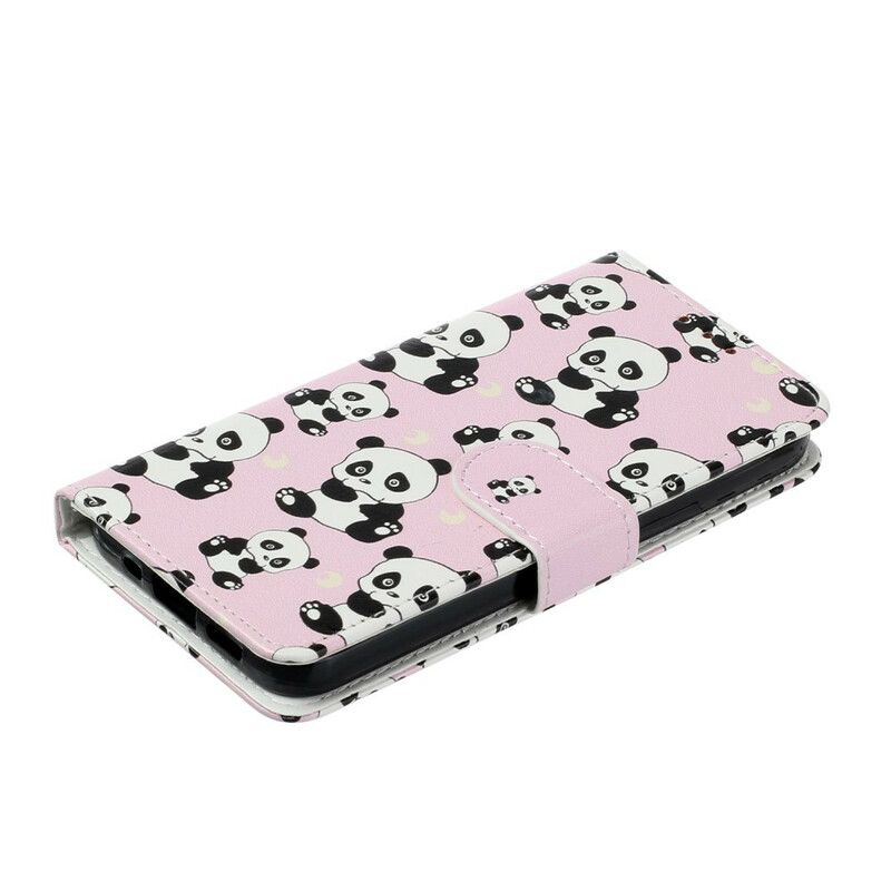 Folio-hoesje iPhone 13 Mini Meerdere Panda's
