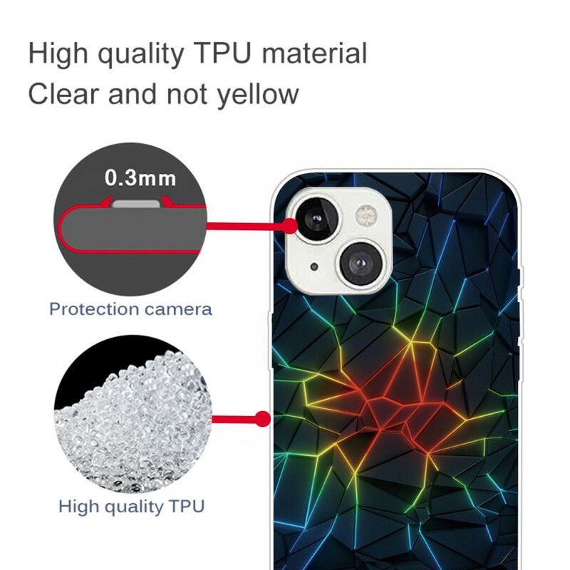 Hoesje iPhone 13 Mini Geometrie Bescherming Hoesje
