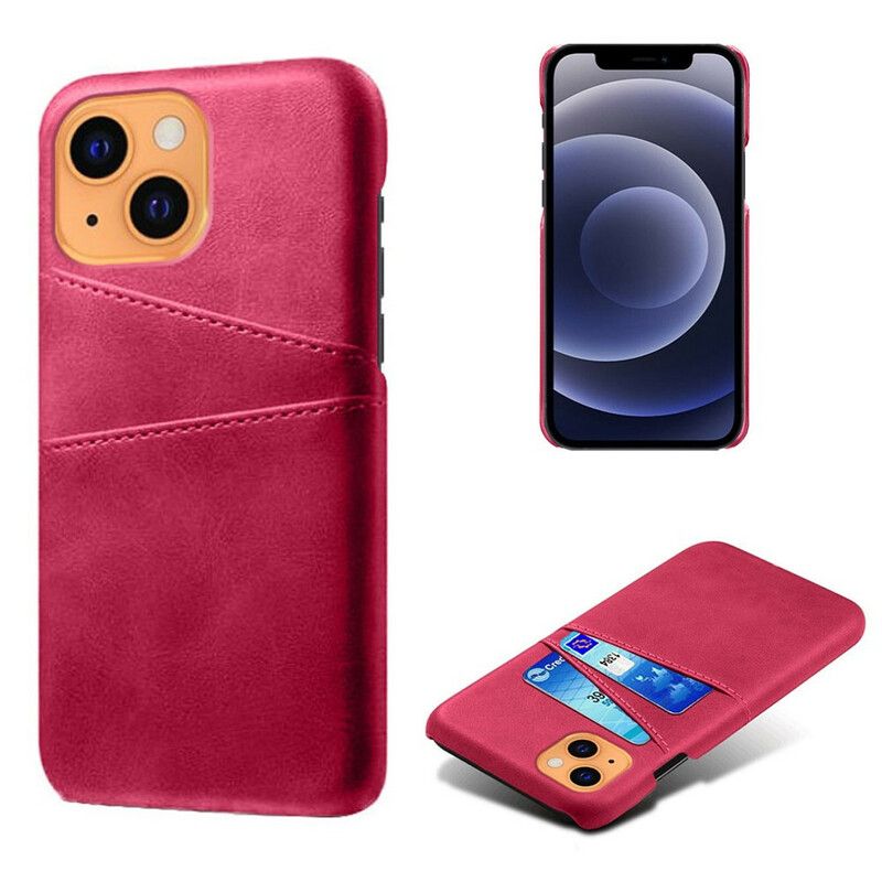 Hoesje iPhone 13 Mini Ksq-kaarthouder