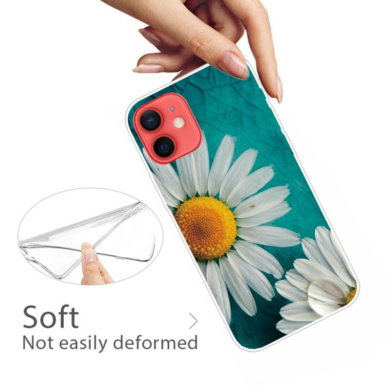 Hoesje iPhone 13 Mini Margriet Bescherming Hoesje