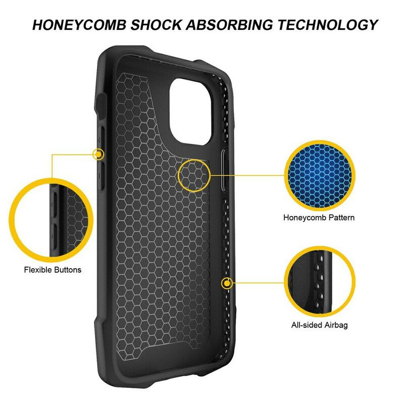 Hoesje iPhone 13 Mini Versterkte Hoeken In Gewatteerde Stijl