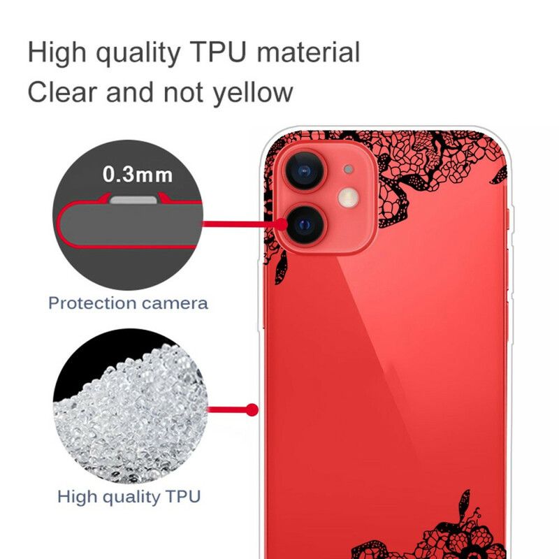 Hoesje Voor iPhone 13 Mini Fijn Kant