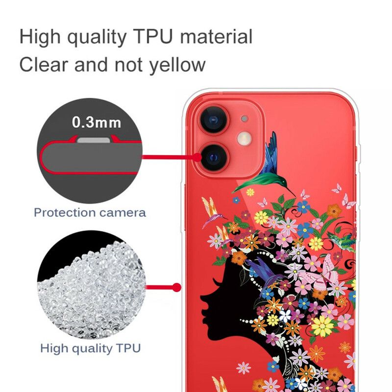 Hoesje Voor iPhone 13 Mini Mooie Bloemhoofd