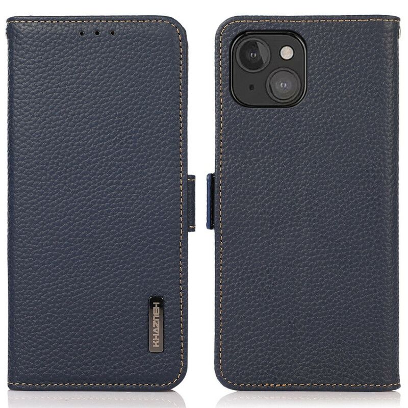 Leren Hoesje iPhone 13 Mini Khazneh Lychee Leer