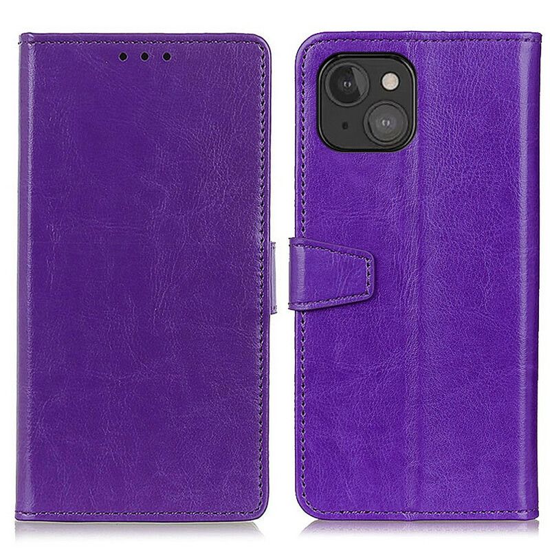 Leren Hoesje Voor iPhone 13 Mini Klassiek Kunstleer