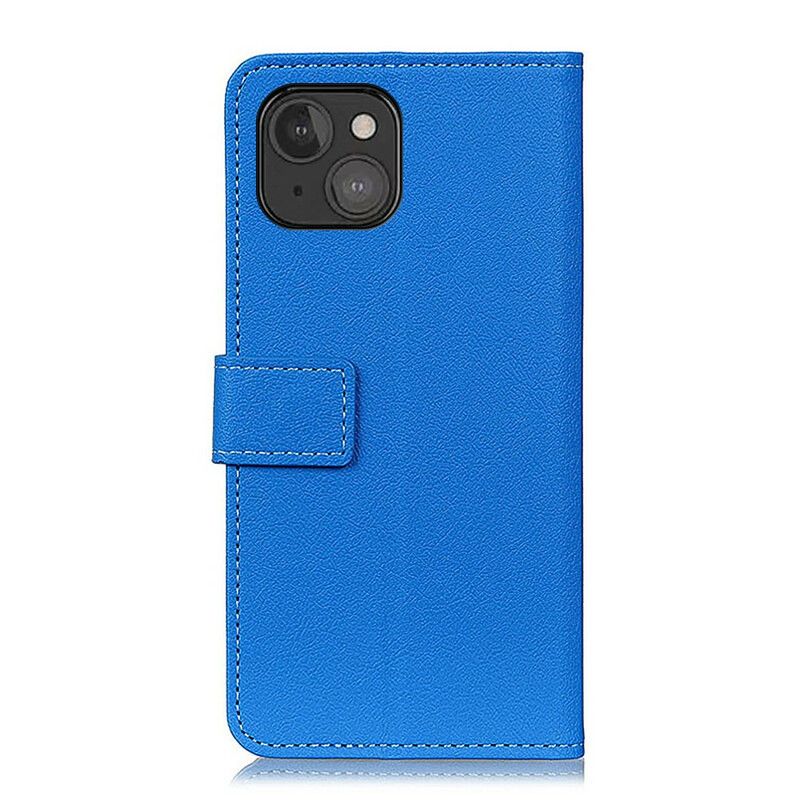 Leren Hoesje Voor iPhone 13 Mini Klassiek Leereffect