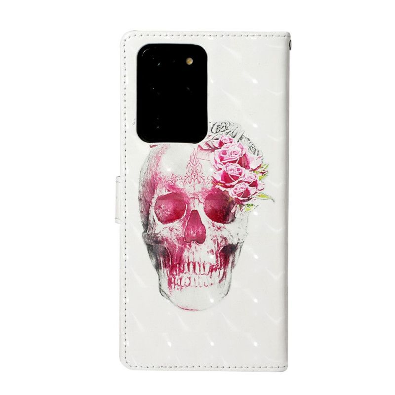 Cover Folio-hoesje Samsung Galaxy S20 Ultra Telefoonhoesje Koninklijke Schedel