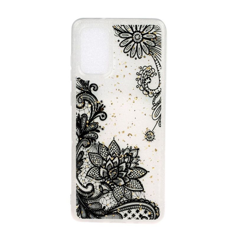 Hoesje Samsung Galaxy S20 Ultra Telefoonhoesje Kant En Goudstof