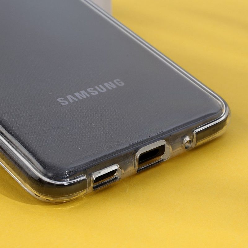 Hoesje voor Samsung Galaxy S20 Ultra Zwart Transparant Gekleurde Randen