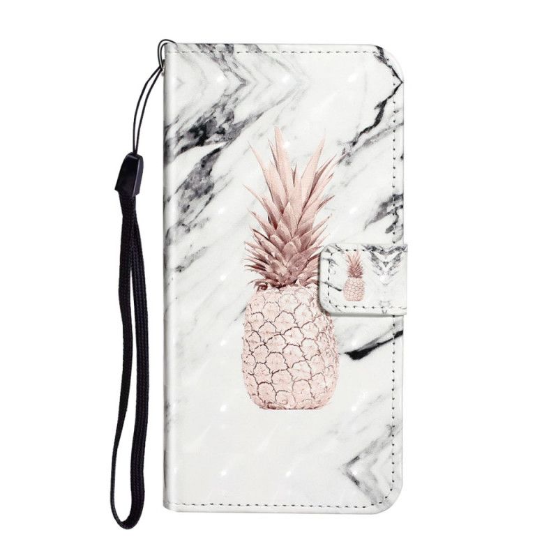 Leren Hoesje Samsung Galaxy S20 Ultra Ananas Lichte Plek