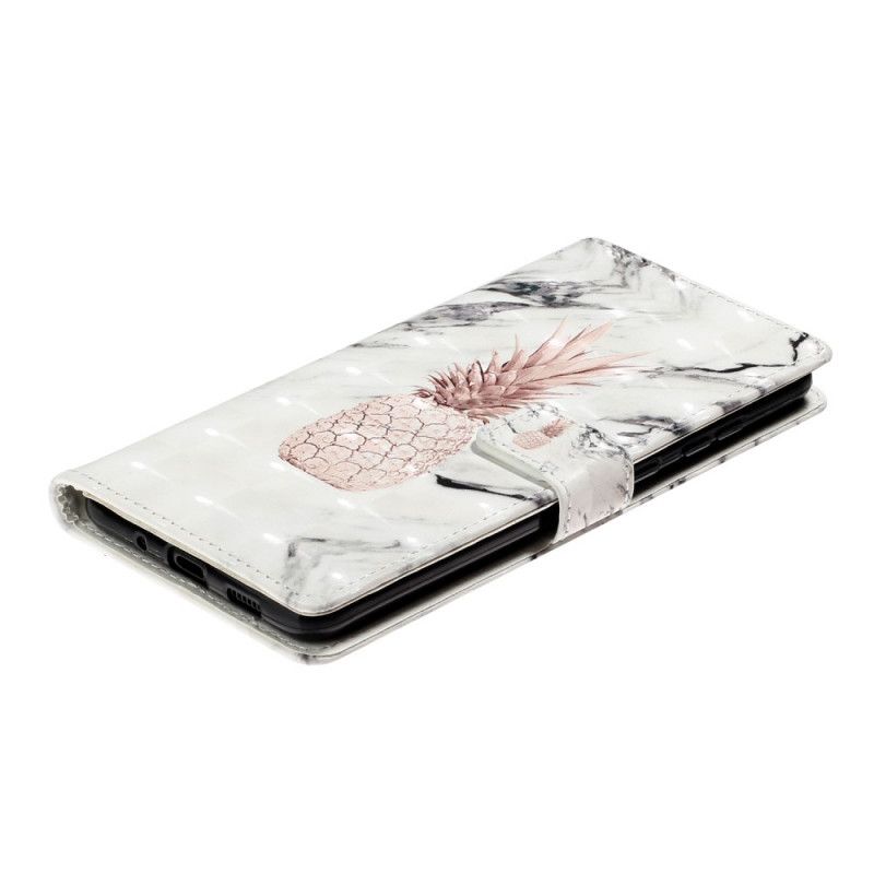 Leren Hoesje Samsung Galaxy S20 Ultra Ananas Lichte Plek