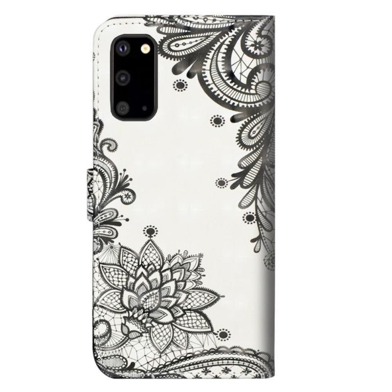 Leren Hoesje Samsung Galaxy S20 Ultra Chique Kant