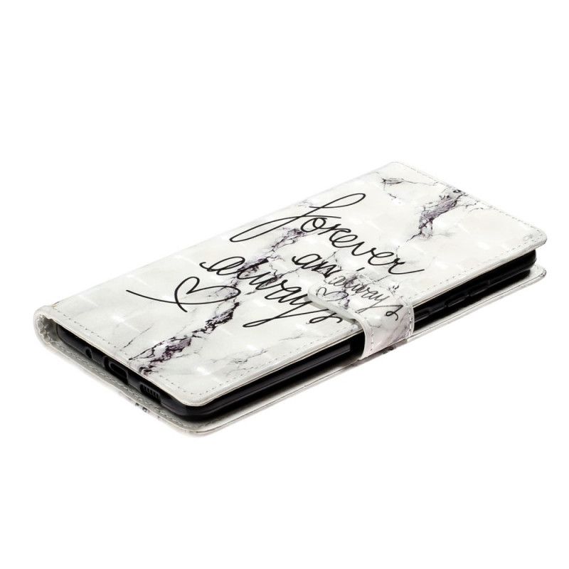 Leren Hoesje Samsung Galaxy S20 Ultra Voor Altijd En Altijd Marmer