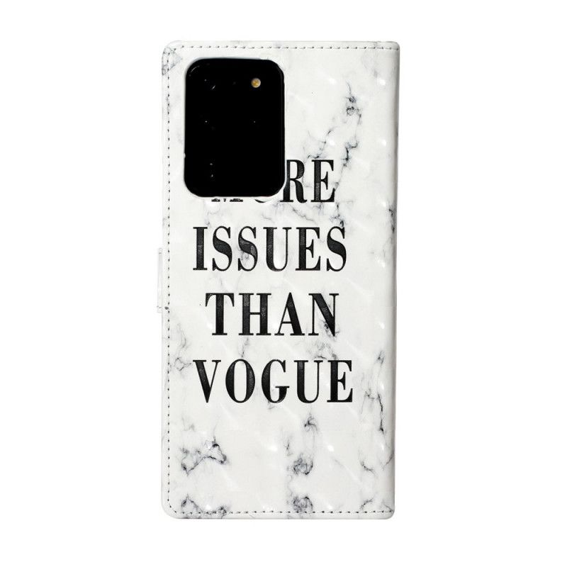 Leren Hoesje voor Samsung Galaxy S20 Ultra Meer Problemen Dan Mode