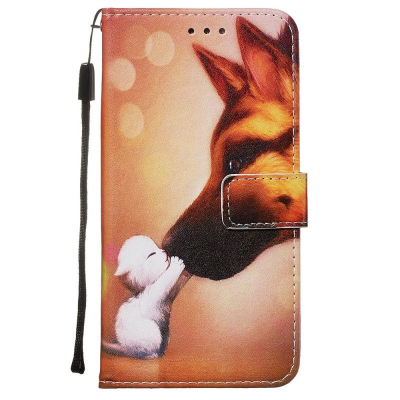 Leren Hoesje voor Samsung Galaxy S20 Ultra Vriend Van Ernest De Kat