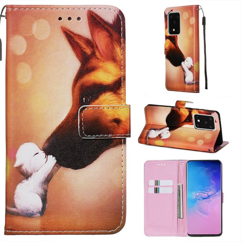 Leren Hoesje voor Samsung Galaxy S20 Ultra Vriend Van Ernest De Kat